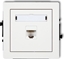 Picture of Karlik DECO Gniazda komputerowe pojedyncze 1xRJ45, kat. 5e, ekranowane, 8-stykowy biay DGK-1e