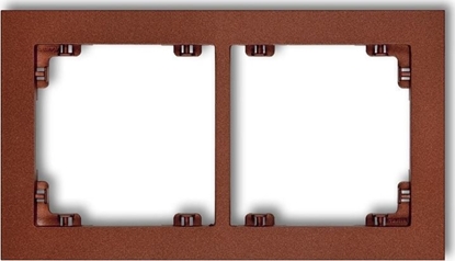 Attēls no Karlik Deco Ramka podwójna brzowy metalik (9DR-2)