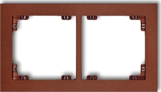 Picture of Karlik Deco Ramka podwójna brzowy metalik (9DR-2)