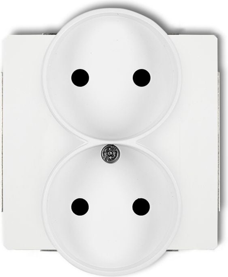 Изображение Karlik Gniazdo podwójne Deco b/u 2x2P biay (DGPR-2)