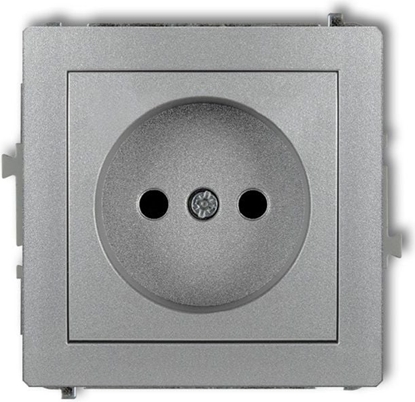 Attēls no Karlik Gniazdo pojedyncze Deco b/u srebrny metalik (7DGP-1)