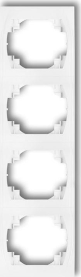 Picture of Karlik Logo Ramka pionowa poczwórna biay (LRV-4)