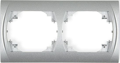 Attēls no Karlik LOGO Ramka pozioma podwójna srebrny metalik 7LRH-2