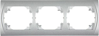 Attēls no Karlik LOGO Ramka pozioma potrójna srebrny metalik 7LRH-3