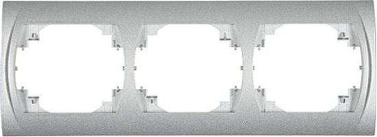 Picture of Karlik LOGO Ramka pozioma potrójna srebrny metalik 7LRH-3