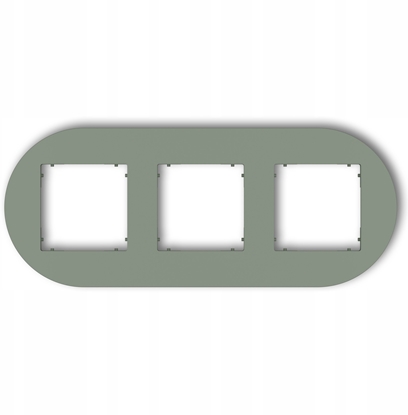 Attēls no Karlik MINI Ramka uniwersalna potrójna okrga z tworzywa w kolorze szawiowym 61MRTO-3