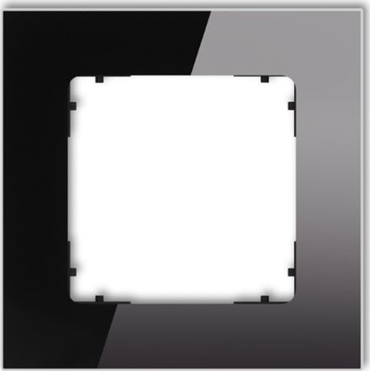 Attēls no Karlik Ramka pojedyncza Karlik Icon 12-12-IRSK-1 uniwersalna kwadratowa efekt szka czarny mat