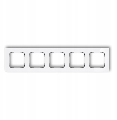 Attēls no Karlik Ramka uniwersalna piciokrotna kwadratowa - efekt szka (ramka: biaa spód: czarny) 0-12-IRSK-5