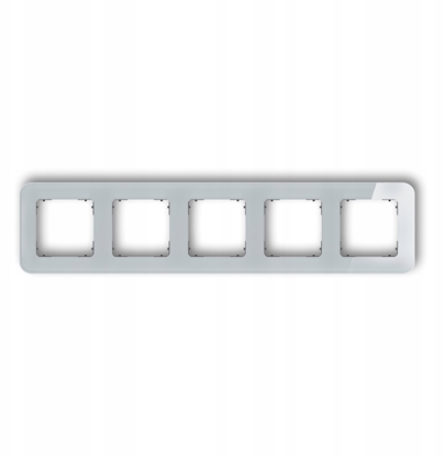 Attēls no Karlik Ramka uniwersalna piciokrotna zaokrglona - efekt szka (ramka: szara spód: grafitowy mat) 15-28-IRSZ-5