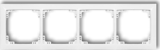 Picture of Karlik Ramka uniwersalna poczwórna z tworzywa Deco Soft biay mat (25DRSO-4)