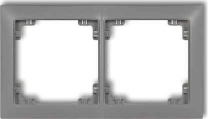 Attēls no Karlik Ramka uniwersalna podwójna z tworzywa Deco Soft szary mat (27DRSO-2)