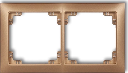 Attēls no Karlik Ramka uniwersalna podwójna z tworzywa Deco Soft zoty metalik (8DRSO-2)