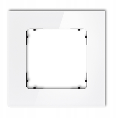 Attēls no Karlik Ramka uniwersalna pojedyncza kwadratowa - efekt szka (ramka: biaa spód: czarny) 0-12-IRSK-1