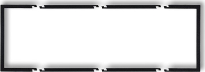 Attēls no Karlik Ramka wypeniajca potrójna serii Deco czarny mat (12DRW-3)