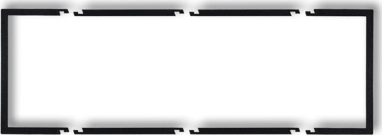 Picture of Karlik Ramka wypeniajca potrójna serii Deco czarny mat (12DRW-3)