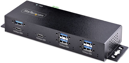 Picture of Karta sieciowa StarTech 7-Port USB-C Hub Przemysowy USB-Hub z 10Gbps i zasilaczem 5x USB-A/2x USB-C Ports Aktywny rozdzielacz USB