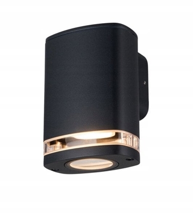 Attēls no Kinkiet Kanlux Oprawa elewacyjny ZEVI W EL 1GU10 B 1xmax 10W IP54 podwójny dawik kinkiet czarny 38884