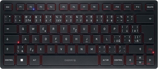 Picture of Klawiatura Cherry KW 9200 MINI klawiatura USB + RF Wireless + Bluetooth QWERTZ Czeska Czarny