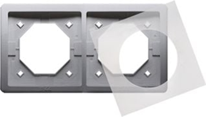 Attēls no Kontakt-Simon Basic Standard Ramka hermetyczna podwójna z uszczelk IP44 (BMR2B/21)