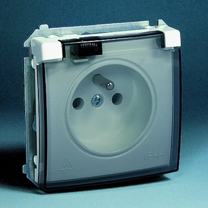 Attēls no Kontakt-Simon Gniazdo hermetyczne pojedycze BASIC MODU z/u 16A IP44 biae - BMGZ1BZ.01/11A