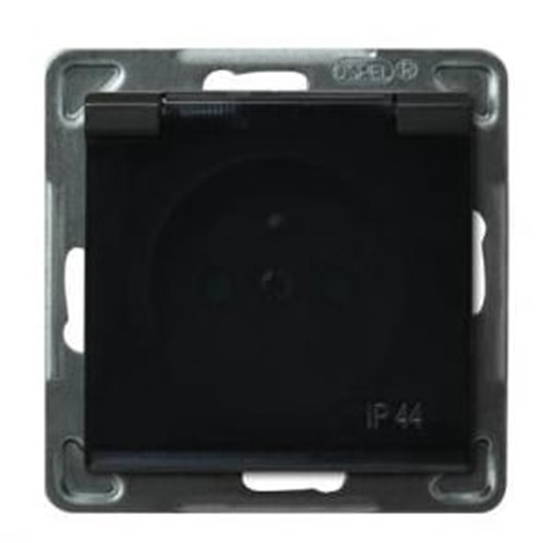 Изображение Kontakt-Simon Gniazdo hermetyczne pojedycze SIMON54 z/u 16A IP44 brz mat - DGZ1BUZ.01/46A