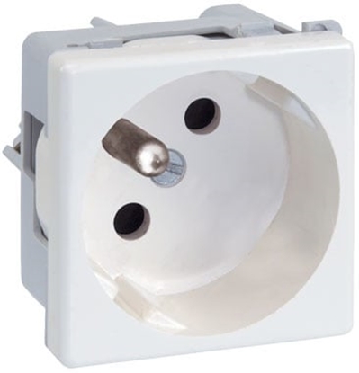 Picture of Kontakt-Simon Gniazdo K45 pojedyncze z/u 16A IP20 czysta biel - K02/9