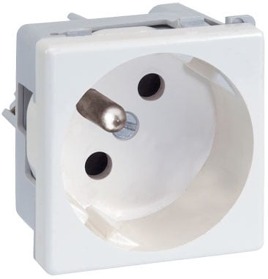 Изображение Kontakt-Simon Gniazdo K45 pojedyncze z/u 16A IP20 czysta biel - K02/9