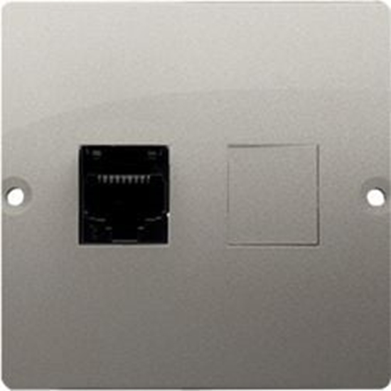 Изображение Kontakt-Simon Gniazdo komputerowe Simon Basic pojedyncze RJ45 kat. 5e satynowe (BMF51.02/29)