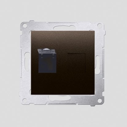 Attēls no Kontakt-Simon Gniazdo komputerowe SIMON54 pojedyncze RJ45 kat.6 z przeson brz - D61.01/46