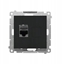 Picture of Kontakt-Simon Gniazdo komputerowe single RJ45 kategoria 6, shielded with dust cover (modu) Matowy czarny T61E.01/149