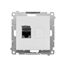 Attēls no Kontakt-Simon Gniazdo komputerowe single RJ45 kategoria 6, z przeson dustproof (modu) light gray mat T61.01/114