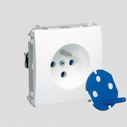 Attēls no Kontakt-Simon Gniazdo pojedyncze DATA z/u 16A IP20 z kluczem uprawniajcym biae - BMGD1.01/11