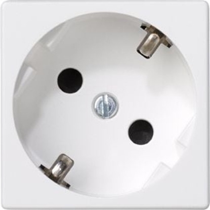 Attēls no Kontakt-Simon Gniazdo pojedyncze K45 uziemienie schuko 16A 250V czysta biel (K11/9)