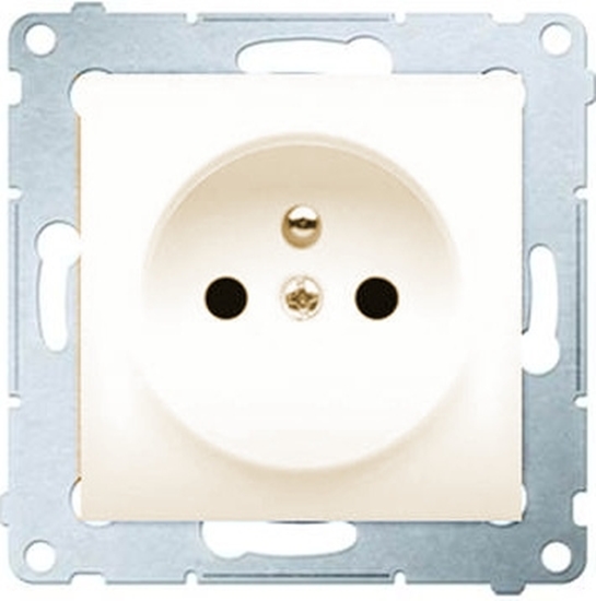 Picture of Kontakt-Simon Gniazdo SIMON54 1-krotne z/u 16A IP20 kremowe - DGZ1Z.01/41