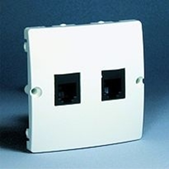 Picture of Kontakt-Simon Gniazdo telefoniczne podwójne BASIC MODU 2xRJ11 biae - BMTF2.02/11