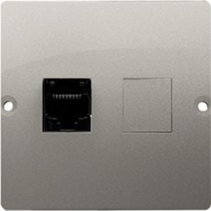 Изображение Kontakt-Simon Gniazdo telefoniczne Simon Basic pojedyncze RJ12 satynowe (BMT1.02/29)