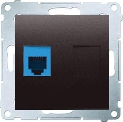 Attēls no Kontakt-Simon Gniazdo telefoniczne SIMON54 pojedyncze RJ12 antracyt - DT1.01/48