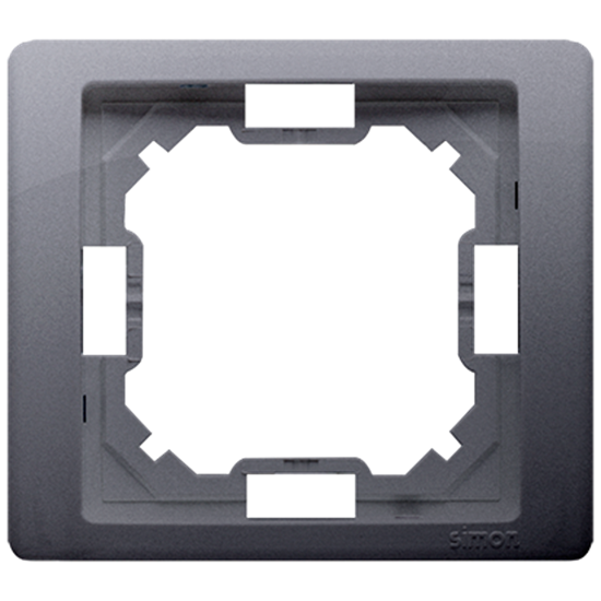 Picture of Kontakt-Simon Ramka 1-krotna Basic Neos srebrny mat metalizowany (BMRC1/43)