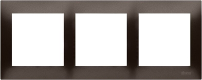 Attēls no Kontakt-Simon Ramka 3-krotna 54 Premium do puszek karton-gips brz mat metalizowany (DRK3/46)