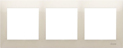 Attēls no Kontakt-Simon Ramka 3-krotna 54 Premium do puszek karton-gips kremowy (DRK3/41)