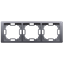Picture of Kontakt-Simon Ramka 3-krotna Basic Neos srebrny mat metalizowana (BMRC3/43)