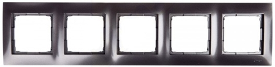 Изображение Kontakt-Simon Ramka piciokrotna SIMON54 uniwersalna antracyt - DR5/48