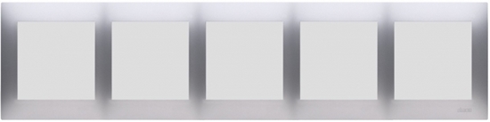 Изображение Kontakt-Simon Ramka piciokrotna SIMON54 uniwersalna srebny - DR5/43