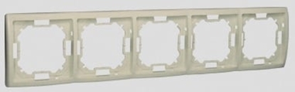 Attēls no Kontakt-Simon Ramka piciokrtna Basic beowa - BMR5/12