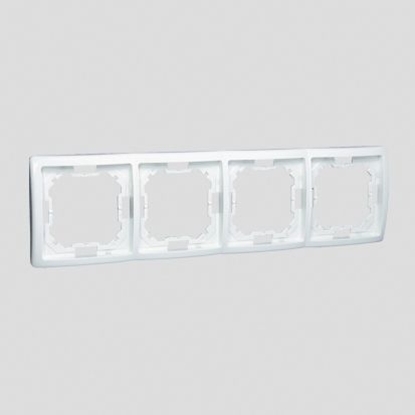 Attēls no Kontakt-Simon Ramka poczwórna Basic biaa - BMR4/11