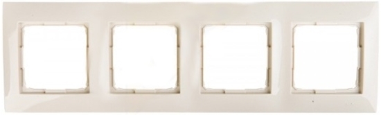 Изображение Kontakt-Simon Ramka poczwórna SIMON54 uniwersalna kremowa - DR4/41