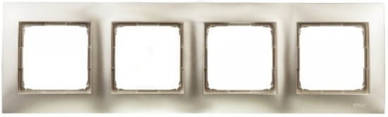 Изображение Kontakt-Simon Ramka poczwórna SIMON54 uniwersalna zota - DR4/44