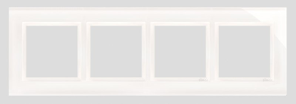 Attēls no Kontakt-Simon Ramka poczwórna szko biaa pera - DRN4/70