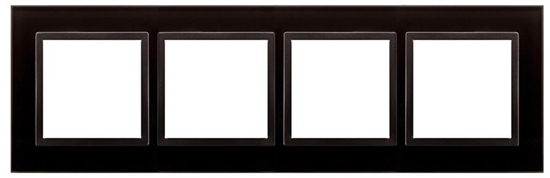 Изображение Kontakt-Simon Ramka poczwórna szko zastyga lawa - DRN4/73