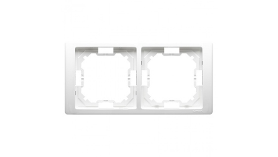 Picture of Kontakt-Simon Ramka podwójna Neos biaa - BMRC2/11
